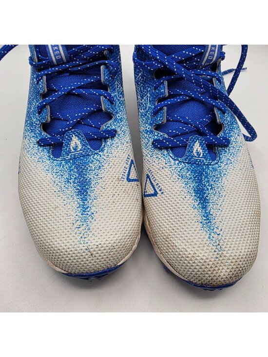 Under Armour Spotlight Franchise 2.0 Mens Size 10.5 Blue White Football Cleats main image 7
